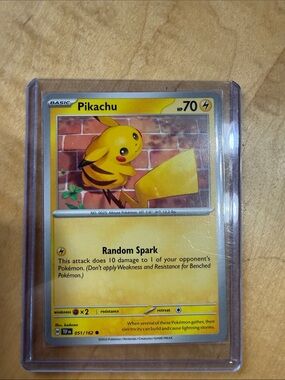Pokemon Yellow Pikachu Trading Card - Yellow